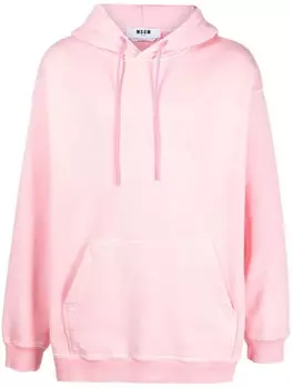MSGM худи с логотипом, розовый