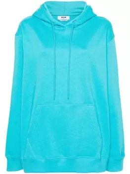 MSGM худи с логотипом, синий