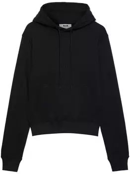 MSGM худи с вышитым логотипом, черный