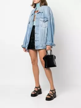 MSGM каркасная сумка-тоут, черный