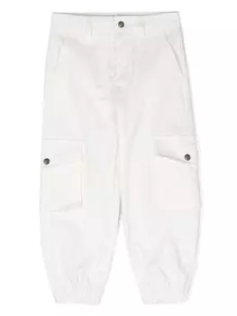 MSGM Kids брюки карго, белый