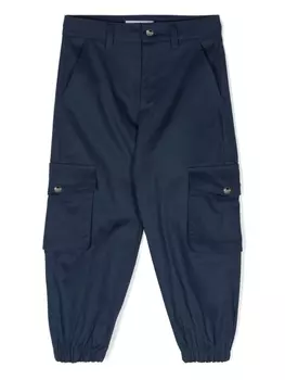 MSGM Kids брюки карго, синий