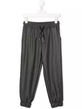 MSGM Kids брюки с кулиской, серый