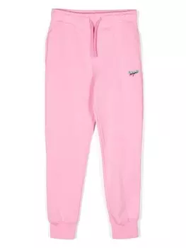 MSGM Kids флисовые спортивные штаны, розовый