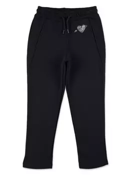MSGM Kids хлопковые спортивные штаны, черный