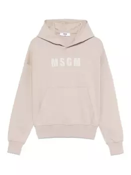 MSGM Kids худи с логотипом, нейтральный