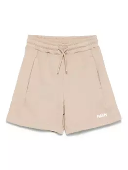 MSGM Kids шорты с логотипом, нейтральный