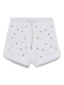 MSGM Kids шорты с заклепками, серый