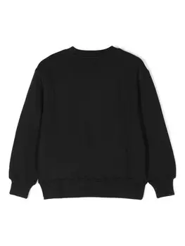 MSGM Kids толстовка с логотипом, черный