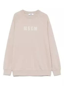 MSGM Kids толстовка с логотипом, нейтральный