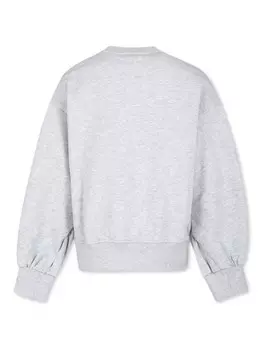 MSGM Kids толстовка с логотипом, серый