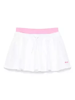 MSGM Kids твиловая юбка, белый