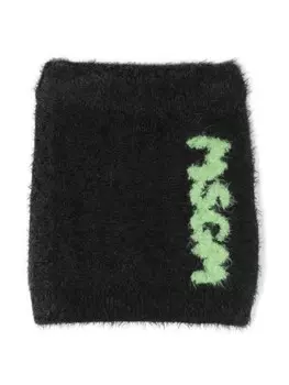 MSGM Kids юбка с логотипом, черный