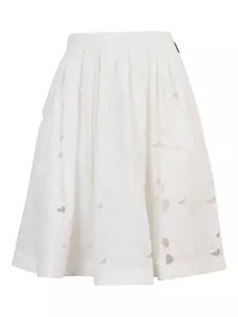 MSGM кружевная юбка Sangallo, белый