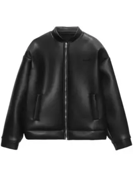 MSGM куртка с вышитым логотипом, черный