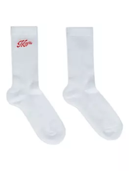 MSGM носки вязки интарсия, белый
