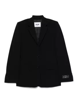 MSGM однобортный пиджак, черный