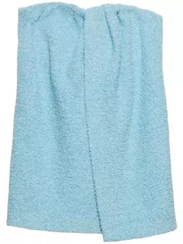 MSGM платье без бретелей, синий