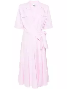 MSGM платье в полоску, розовый