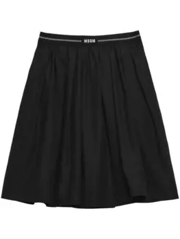 MSGM плиссированная юбка, черный