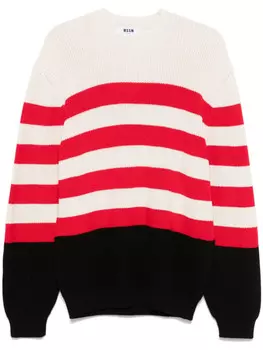 MSGM полосатый свитер, нейтральный