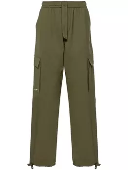 MSGM прямые брюки карго, зеленый