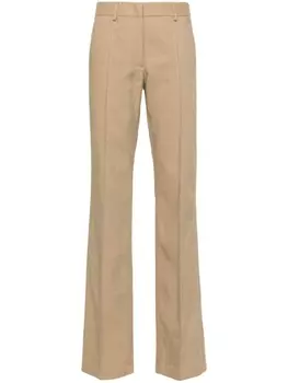 MSGM прямые брюки строгого кроя, коричневый