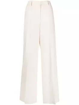 MSGM прямые брюки строгого кроя, нейтральный цвет