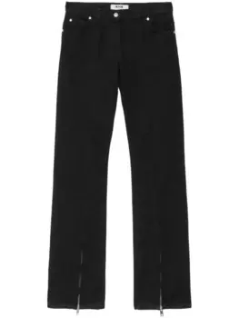 MSGM прямые джинсы средней посадки, черный