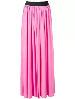 MSGM расклешенная юбка мини, розовый