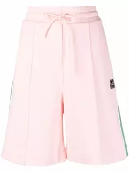 MSGM расклешенные спортивные шорты, розовый
