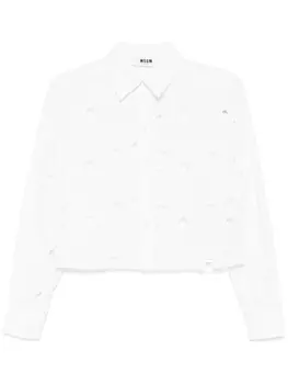 MSGM рубашка на пуговицах, белый
