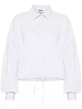 MSGM рубашка с кулиской, белый