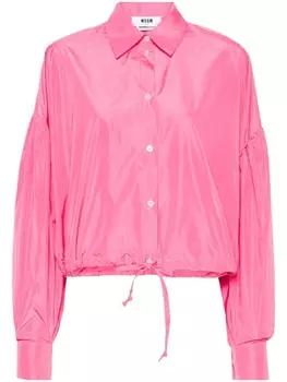 MSGM рубашка с кулиской, розовый