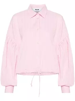 MSGM рубашка с кулиской, розовый
