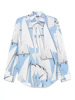 MSGM рубашка Sail Race, синий