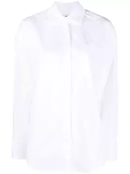 MSGM рубашка строгого кроя с карманом, белый