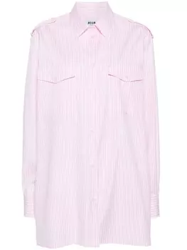 MSGM рубашка в полоску, розовый