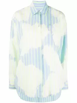 MSGM рубашка в полоску, синий