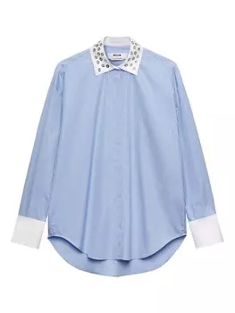 MSGM рубашка в полоску, синий