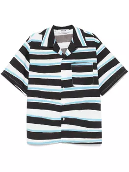 MSGM рубашка в полоску, синий