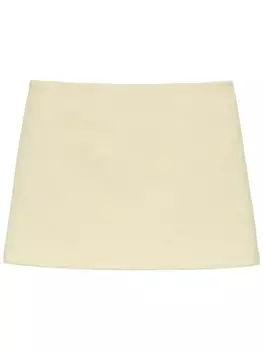 MSGM шерстяная юбка мини, нейтральный цвет