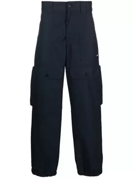 MSGM широкие брюки карго, синий