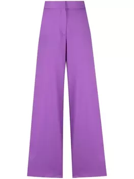 MSGM широкие брюки с завышенной талией, фиолетовый