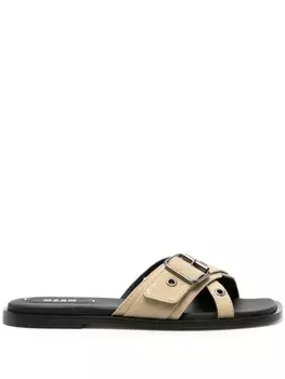 MSGM шлепанцы с люверсами, нейтральный цвет