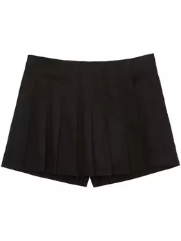 MSGM шорты со складками, черный