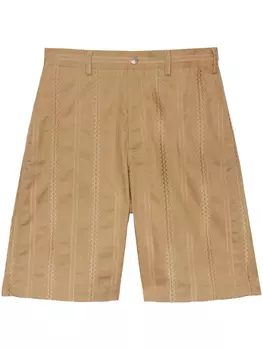 MSGM шорты в полоску, нейтральный