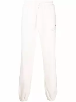 MSGM спортивные брюки с логотипом, белый