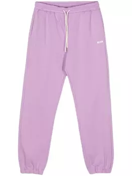 MSGM спортивные брюки с логотипом, фиолетовый