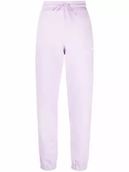 MSGM спортивные брюки с логотипом, фиолетовый